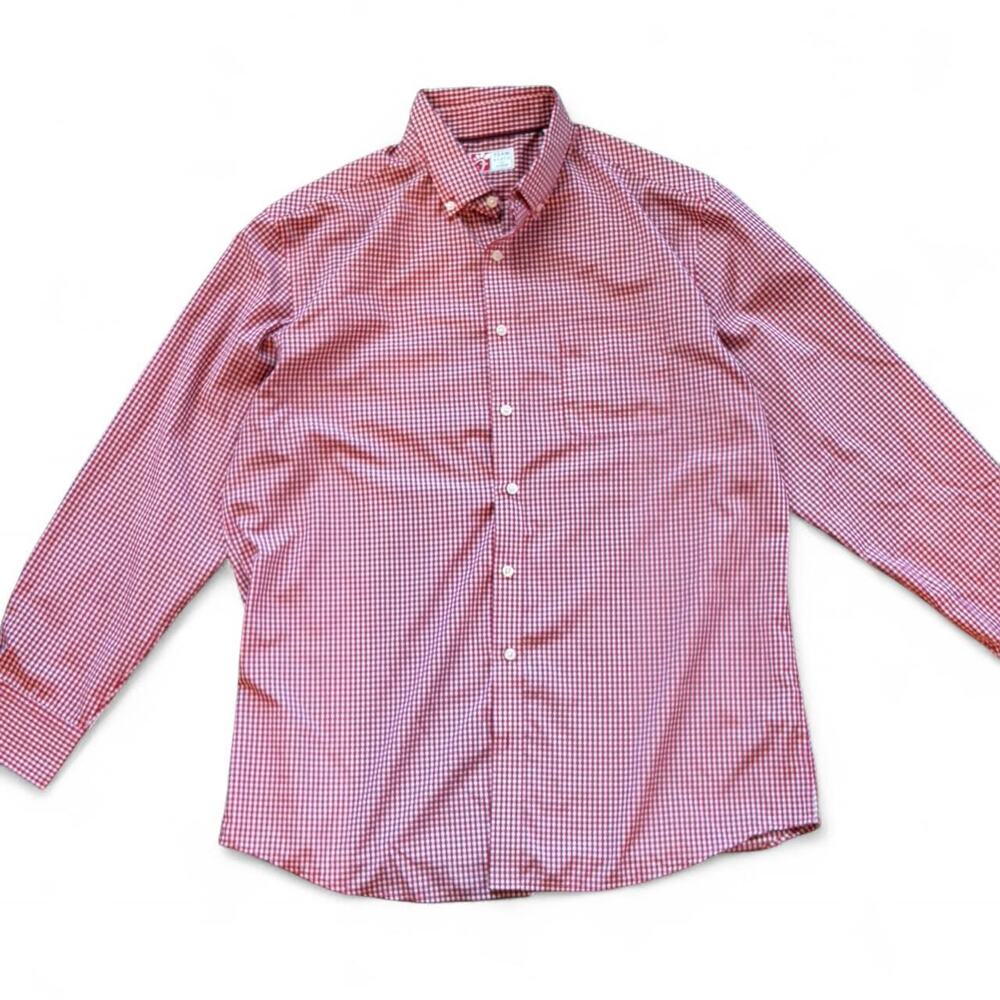 Chic fil a gingham button up - size L